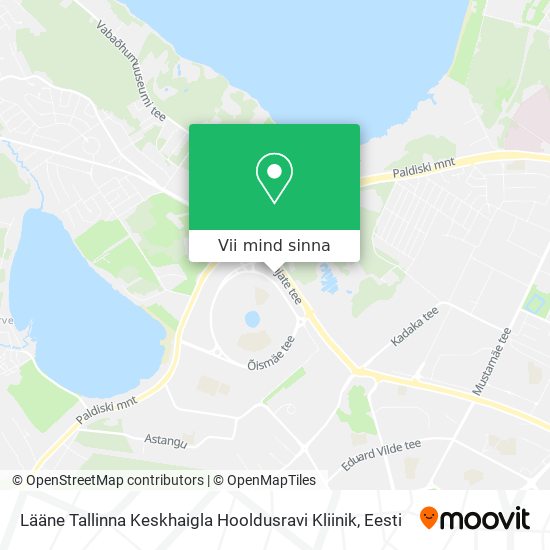 Lääne Tallinna Keskhaigla Hooldusravi Kliinik kaart
