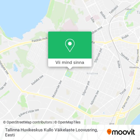 Tallinna Huvikeskus Kullo Väikelaste Loovusring kaart