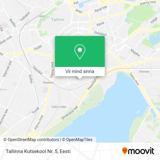 Tallinna Kutsekool Nr. 5 kaart