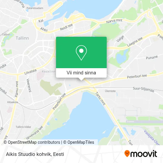 Aikis Stuudio kohvik kaart