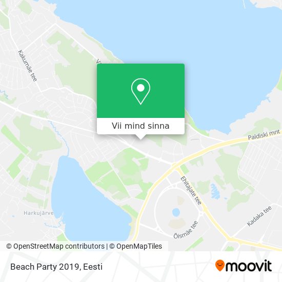 Beach Party 2019 kaart