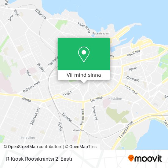 R-Kiosk Roosikrantsi 2 kaart
