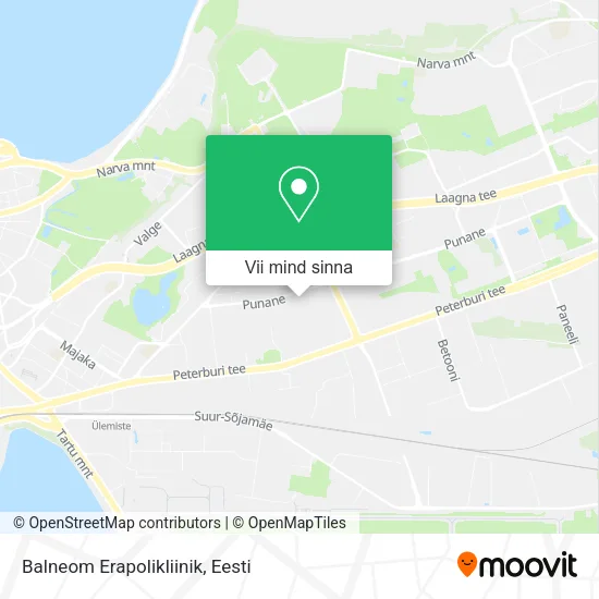 Balneom Erapolikliinik kaart