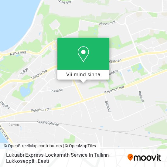 Lukuabi Express-Locksmith Service In Tallinn- Lukkoseppä. kaart