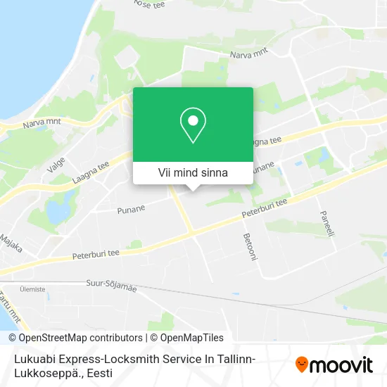Lukuabi Express-Locksmith Service In Tallinn- Lukkoseppä. kaart