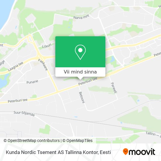 Kunda Nordic Tsement AS Tallinna Kontor kaart