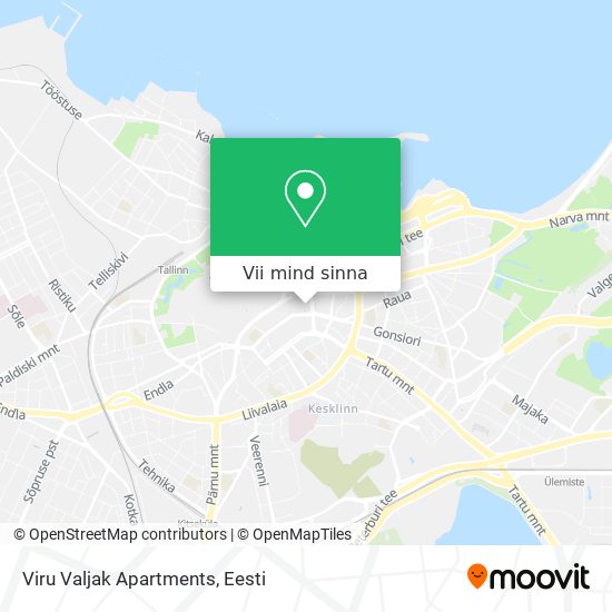 Viru Valjak Apartments kaart