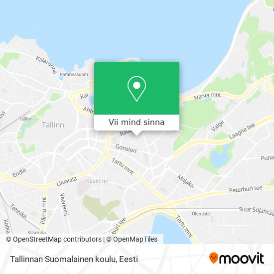 Tallinnan Suomalainen koulu kaart
