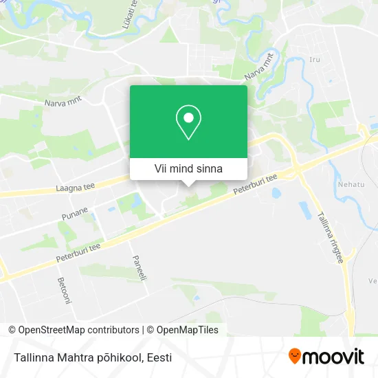 Tallinna Mahtra põhikool kaart