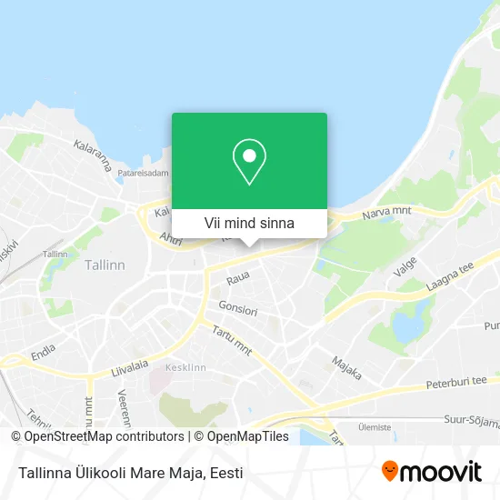 Tallinna Ülikooli Mare Maja kaart