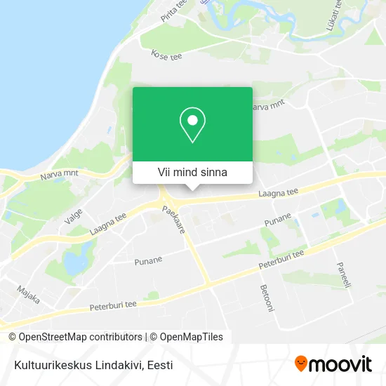 Kultuurikeskus Lindakivi kaart
