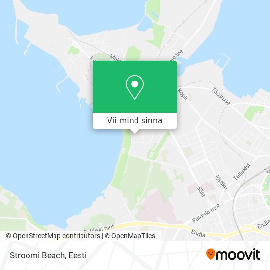 Stroomi Beach kaart