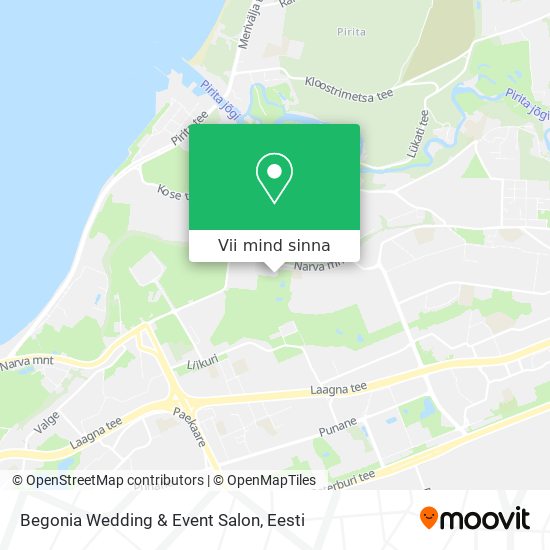 Begonia Wedding & Event Salon kaart