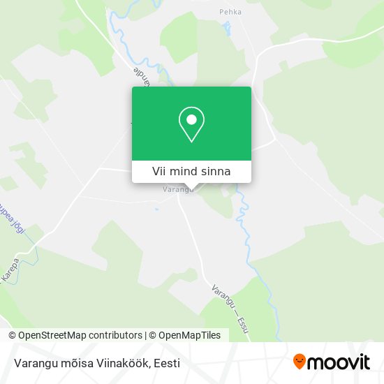 Varangu mõisa Viinaköök kaart