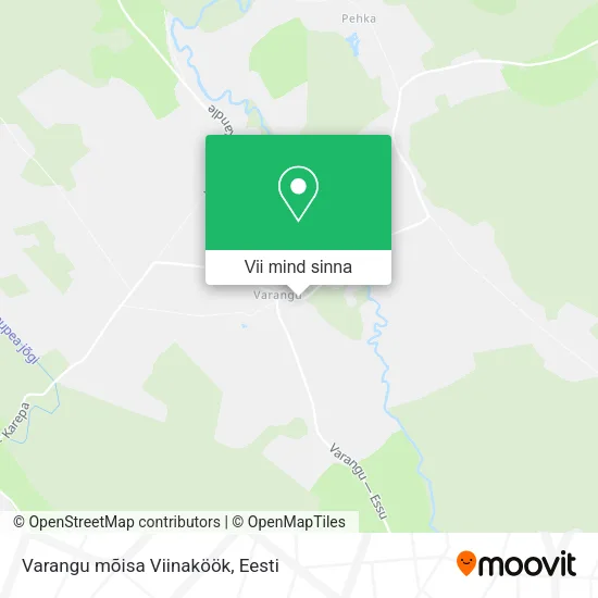 Varangu mõisa Viinaköök kaart