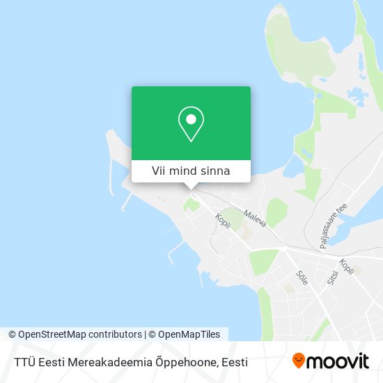 TTÜ Eesti Mereakadeemia Õppehoone kaart