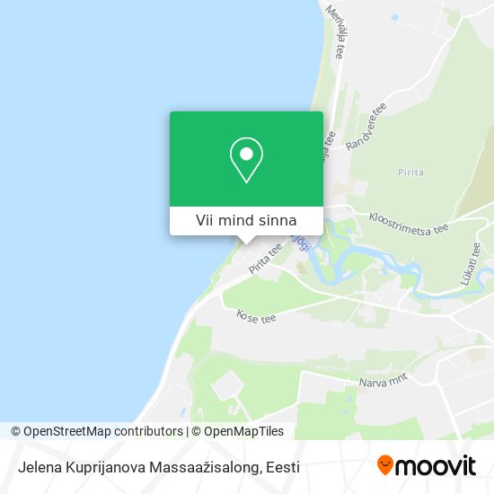 Jelena Kuprijanova Massaažisalong kaart