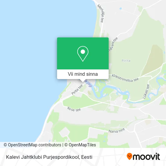 Kalevi Jahtklubi Purjespordikool kaart