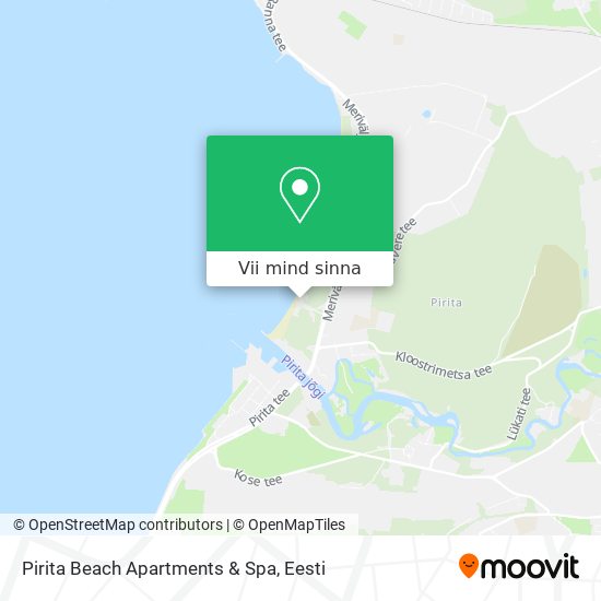 Pirita Beach Apartments & Spa kaart