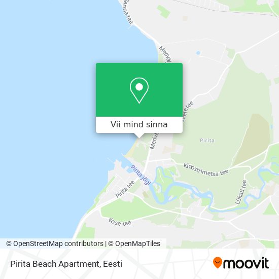 Pirita Beach Apartment kaart