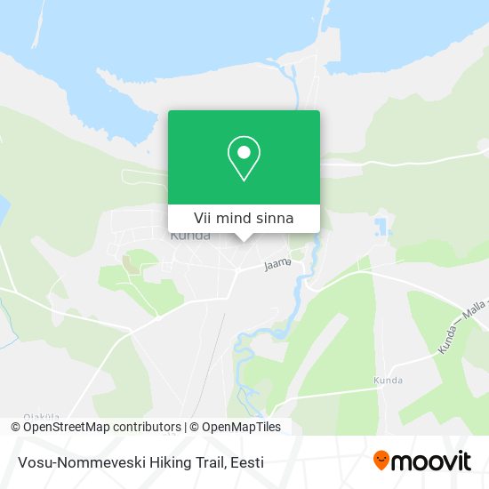 Vosu-Nommeveski Hiking Trail kaart