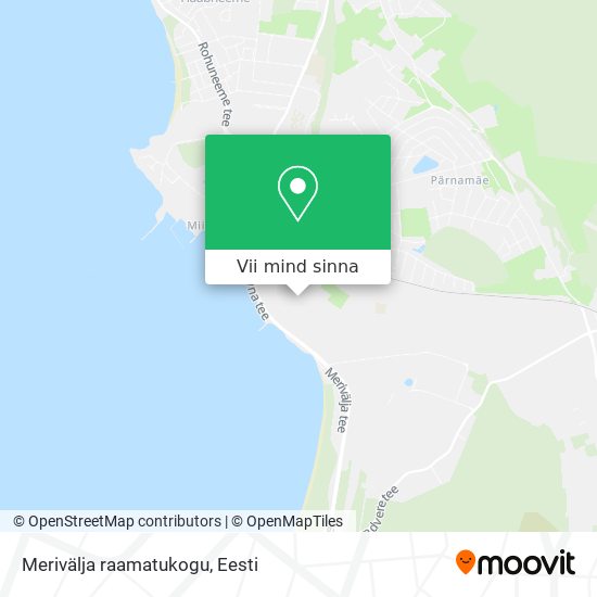 Merivälja raamatukogu kaart