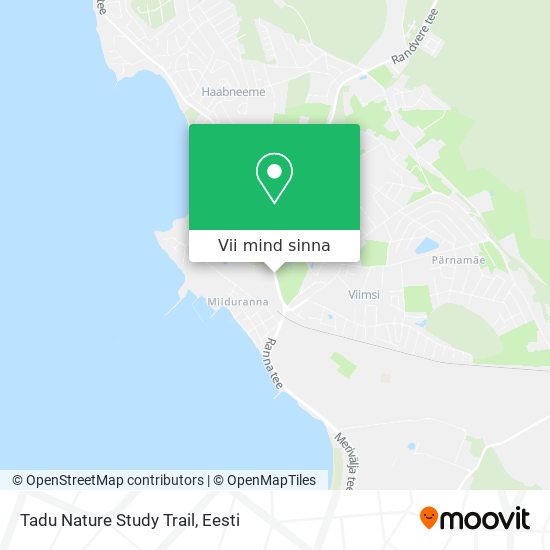 Tadu Nature Study Trail kaart