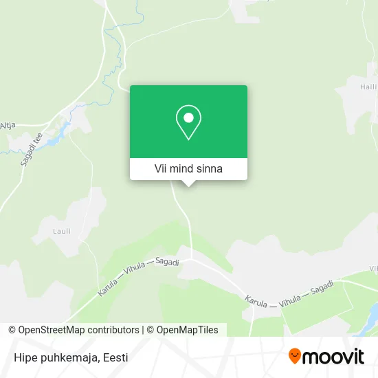 Hipe puhkemaja kaart