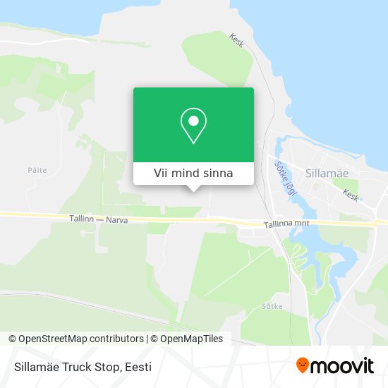 Sillamäe Truck Stop kaart