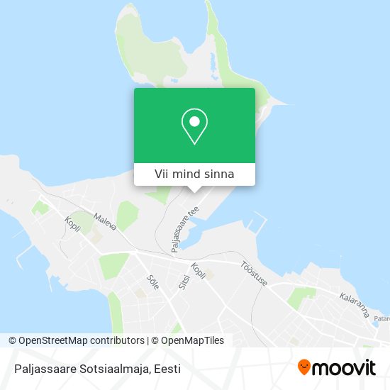 Paljassaare Sotsiaalmaja kaart
