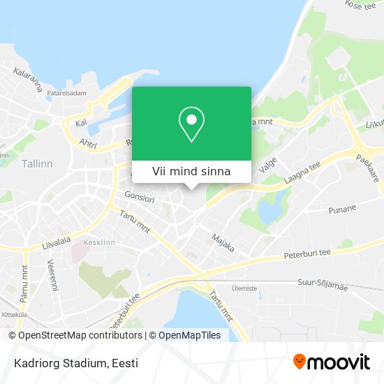Kadriorg Stadium kaart