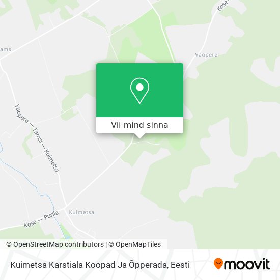 Kuimetsa Karstiala Koopad Ja Õpperada kaart