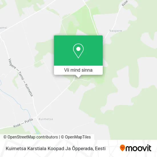 Kuimetsa Karstiala Koopad Ja Õpperada kaart