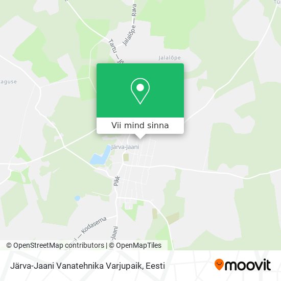 Järva-Jaani Vanatehnika Varjupaik kaart