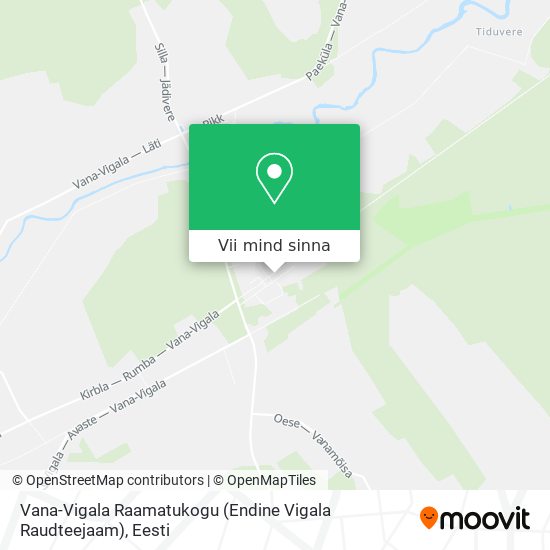 Vana-Vigala Raamatukogu (Endine Vigala Raudteejaam) kaart