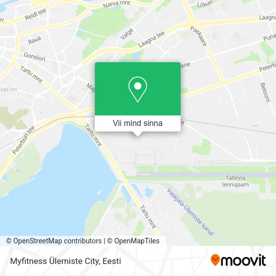 Myfitness Ülemiste City kaart