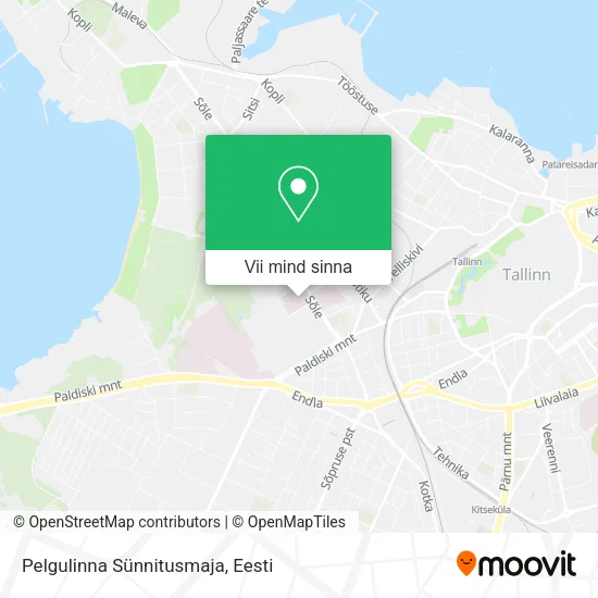 Pelgulinna Sünnitusmaja kaart