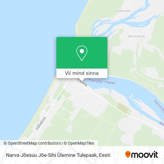 Narva-Jõesuu Jõe-Sihi Ülemine Tulepaak kaart