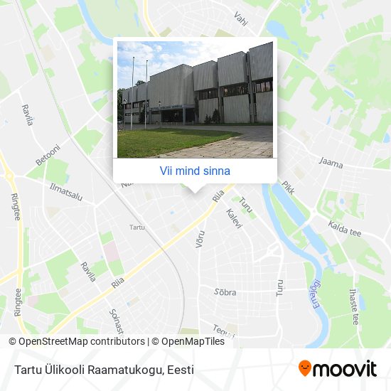 Tartu Ülikooli Raamatukogu kaart