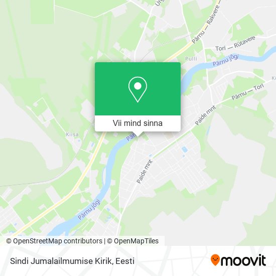 Sindi Jumalailmumise Kirik kaart