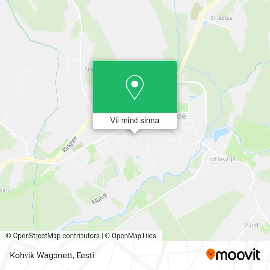 Kohvik Wagonett kaart