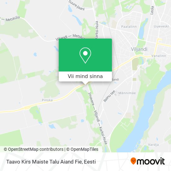 Taavo Kirs Maiste Talu Aiand Fie kaart