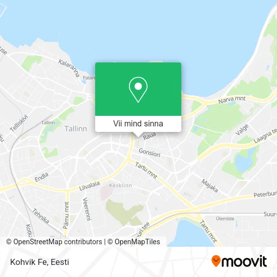 Kohvik Fe kaart