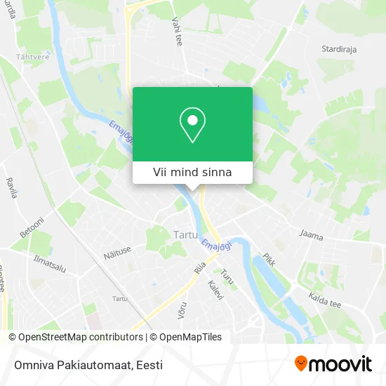 Omniva Pakiautomaat kaart