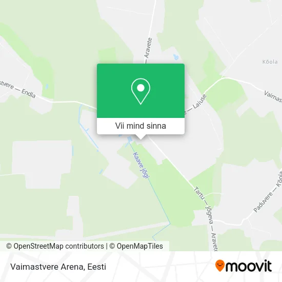 Vaimastvere Arena kaart