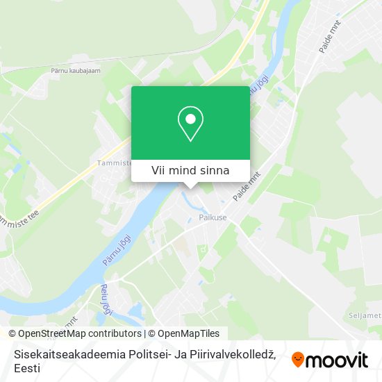 Sisekaitseakadeemia Politsei- Ja Piirivalvekolledž kaart