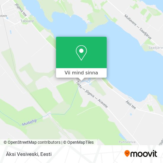 Äksi Vesiveski kaart