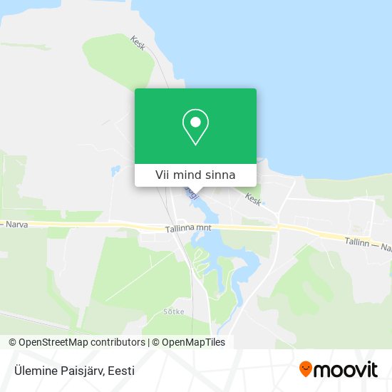 Ülemine Paisjärv kaart