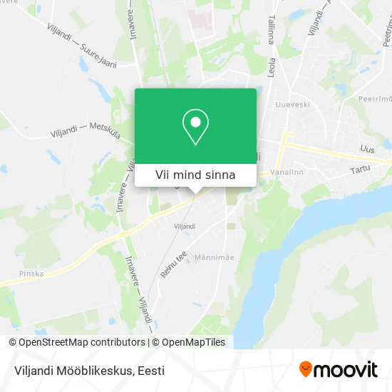Viljandi Mööblikeskus kaart