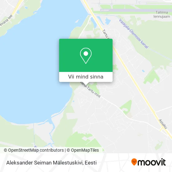 Aleksander Seiman Mälestuskivi kaart